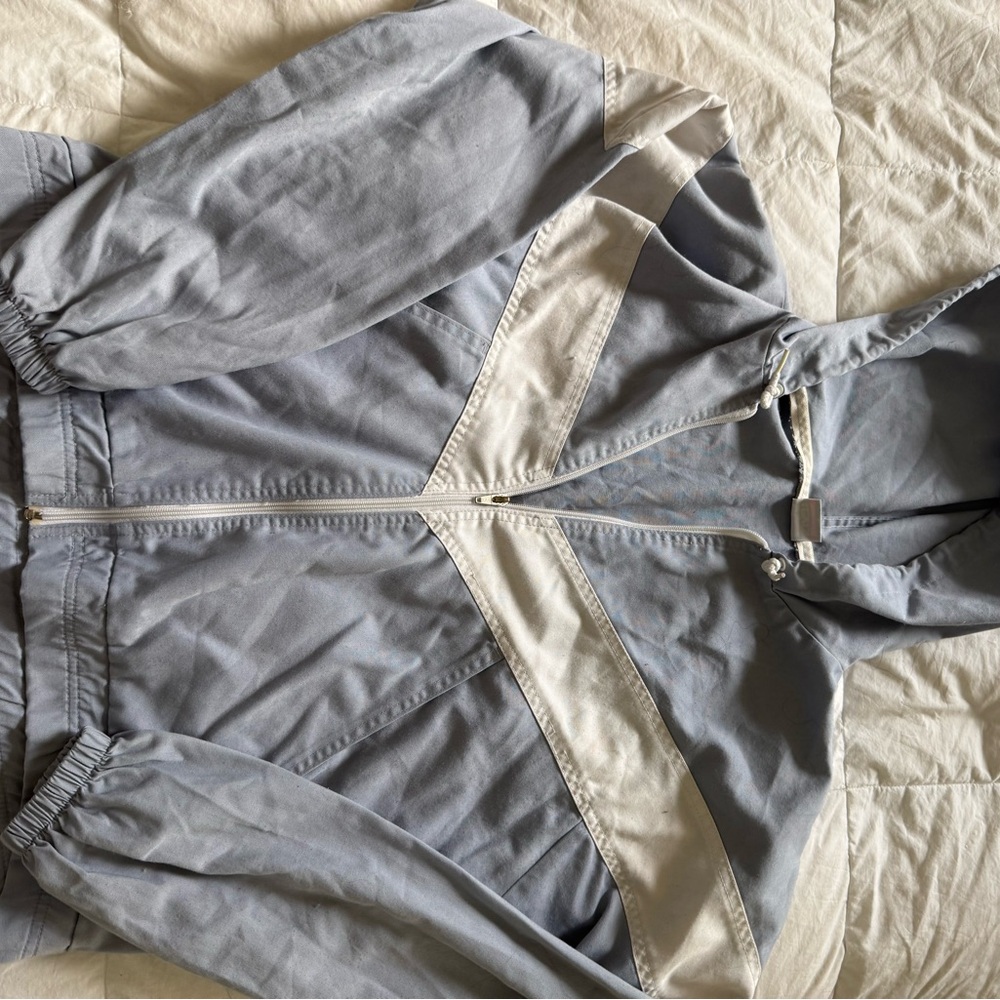 Levi's Light Blue and White Jacket